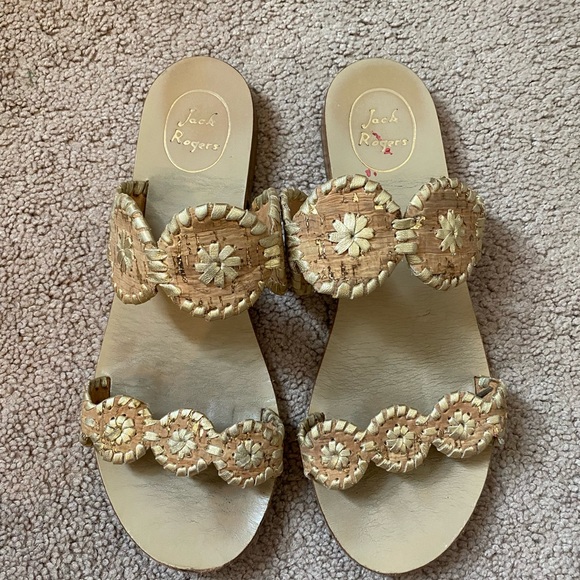 Jack Rogers Lauren Cork Sandals sz 9 - Picture 2 of 6